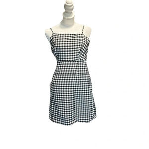 Ivy & Main women's size small black and white checkered spaghetti strap dress